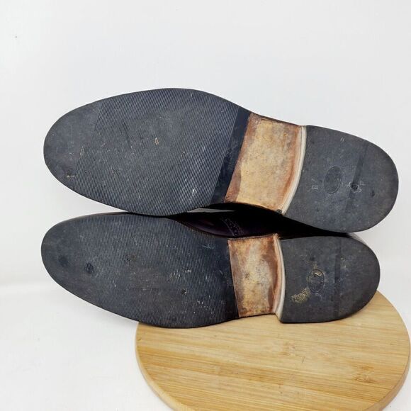 Campanile Shoes Mens 10 Brown Leather Wingtip Derby Full Brogue Medallion Oxford - Picture 11 of 14